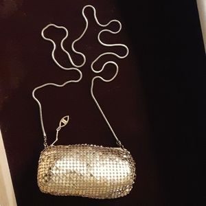 Gold Petite Evening bag with chain